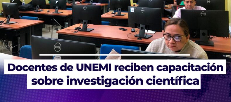 Docentes de UNEMI reciben capacitación sobre investigación científica