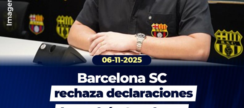 Barcelona SC rechaza declaraciones de Andrés Guschmer