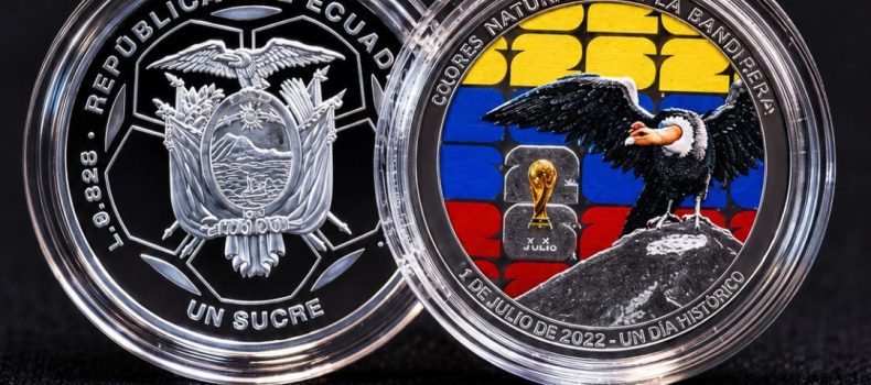 Ecuador presenta moneda conmemorativa por el Mundial 2026
