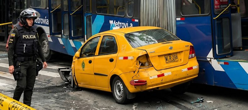 Más de 20 heridos tras el choque de una metrovía y varios vehículos en el centro de Guayaquil