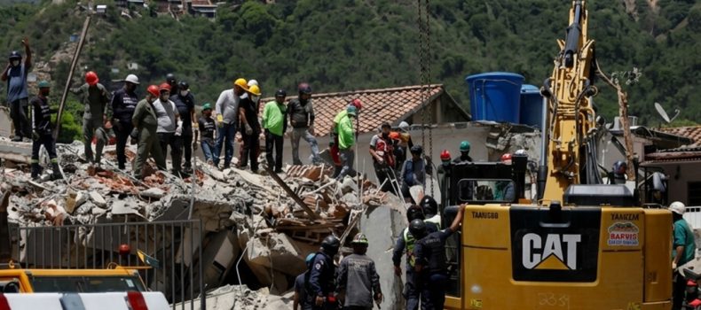 Continúan labores de rescate para hallar sobrevivientes tras el terremoto en Venezuela